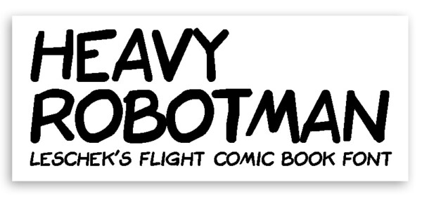 HEAVY ROBOTMAN – FONT